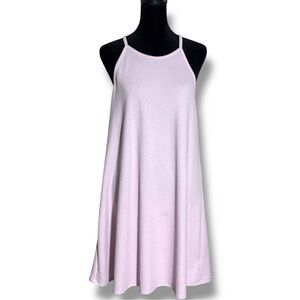 Wallflower Soft Pink/Lilac High Neck Halter Style A-Line Lightweight Mini Dress